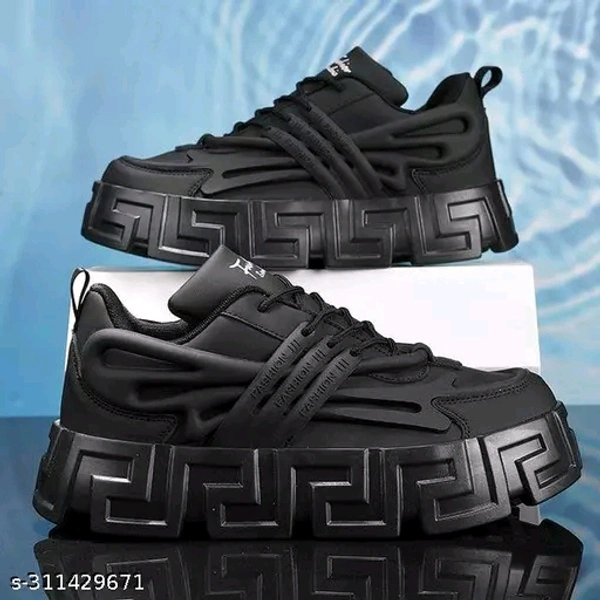 Z-Black Premium Looking Light Weight Sneakers(6) - Black, 6