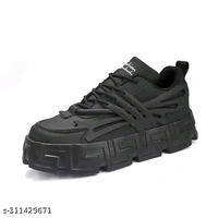 Z-Black Premium Looking Light Weight Sneakers(6) - Black, 6