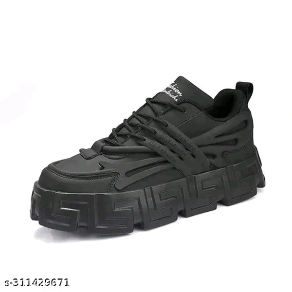 Z-Black Premium Looking Light Weight Sneakers(6) - Black, 6