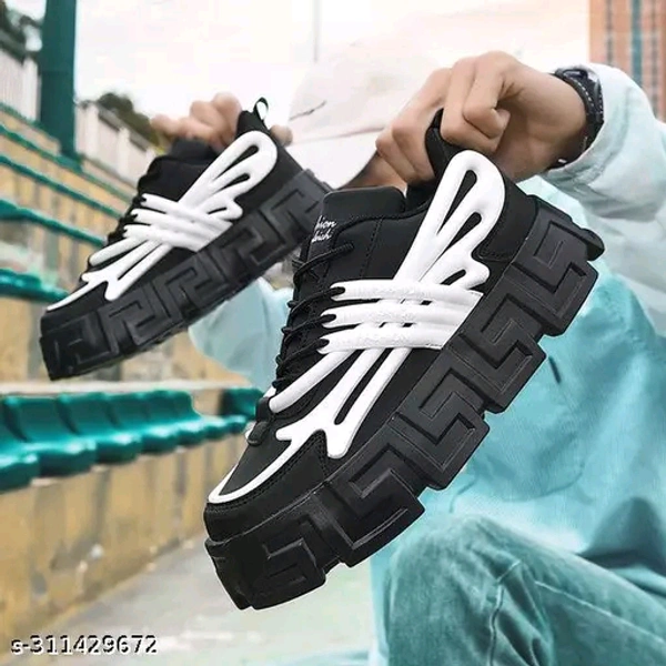 Z-Black Premium Looking Light Weight Sneakers(6) - White, 7