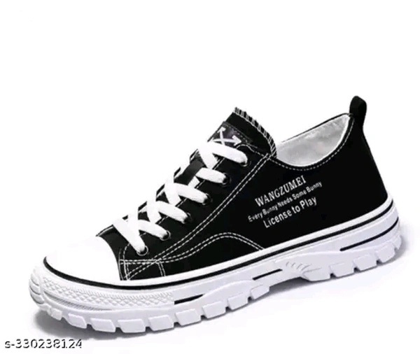 Black/white Premium Looking Old Money Aesthetic Sneaker(7) - Black, 7