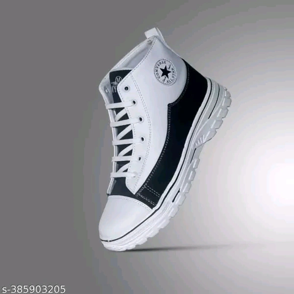 Black/white Premium Looking Old Money Aesthetic Sneaker(7) - White, 7