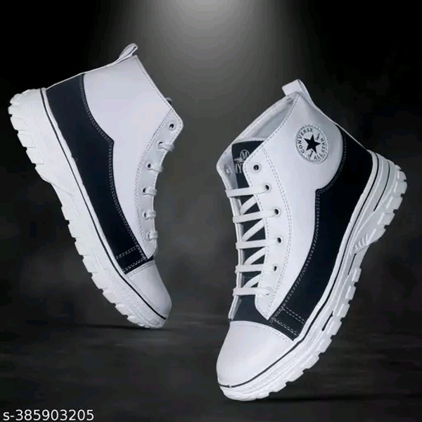 Black/white Premium Looking Old Money Aesthetic Sneaker(7) - White, 9