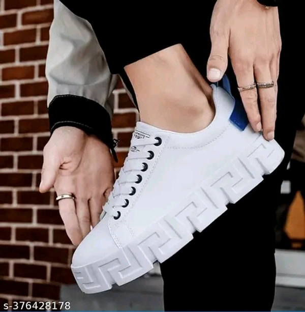 Trendy Premium Looking With Extra Soft Sole White Sneaker(8) - 6