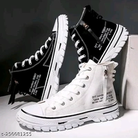 Casual,Partywear High Top Lightweight Sneakers (11) - White, 6