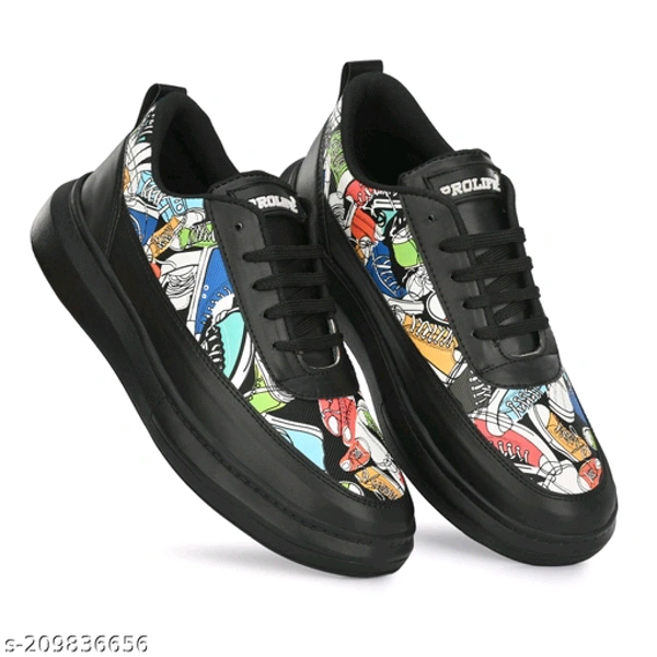 Premium Partywear Lightweight Sneakers(12)  - Black, 8
