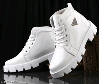 Classy Mid Top Lightweight Sneakers (14) - White, 9