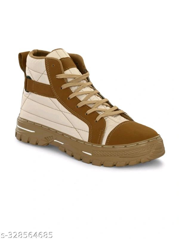 Old Money Aesthetic Mid Top Lightweight Sneakers With Extra Durable Sole(18) - Brown, 8