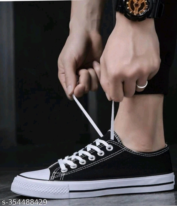 Stylish Sneakers With Toch American Looks And Durable Sole(19) - Black, 8