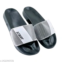 Stunt Printed Premium Looking Flip Flops - Silver, 8