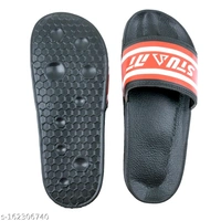 Stunt Printed Premium Looking Flip Flops - Red, 8