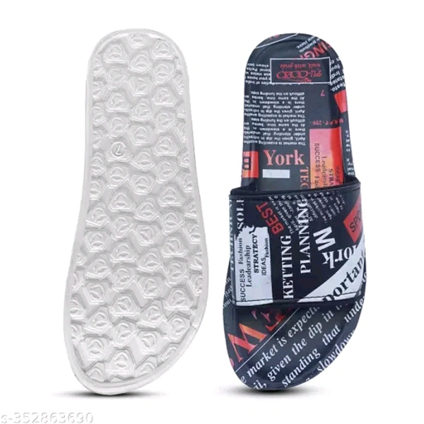 Comfortable Flip Flops, New York Edition  - Red, 7