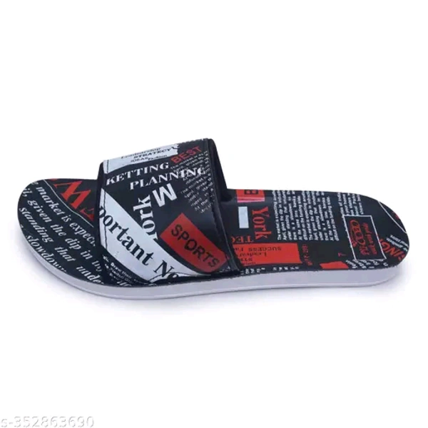 Comfortable Flip Flops, New York Edition  - Red, 7