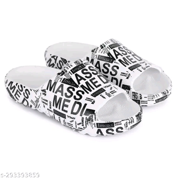 SAS Printed Flip Flops With Comfortable And Durable Soal - White, 7