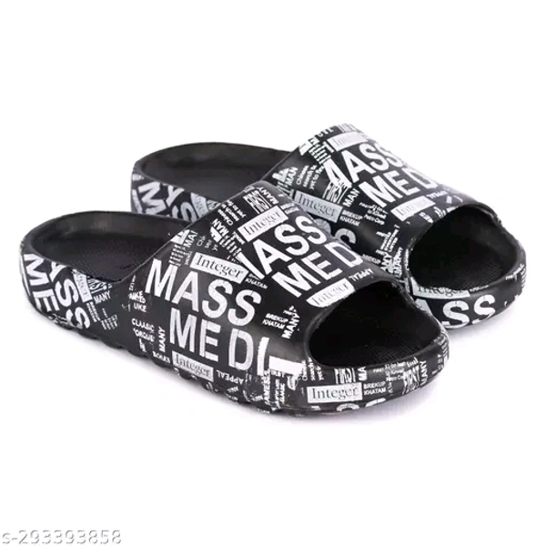SAS Printed Flip Flops With Comfortable And Durable Soal - Black, 8