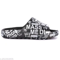 SAS Printed Flip Flops With Comfortable And Durable Soal - Black, 8