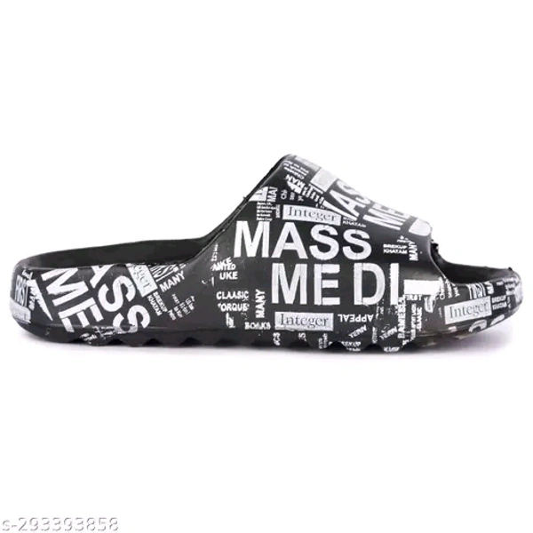 SAS Printed Flip Flops With Comfortable And Durable Soal - Black, 8