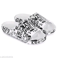 SAS Printed Flip Flops With Comfortable And Durable Soal - White, 9