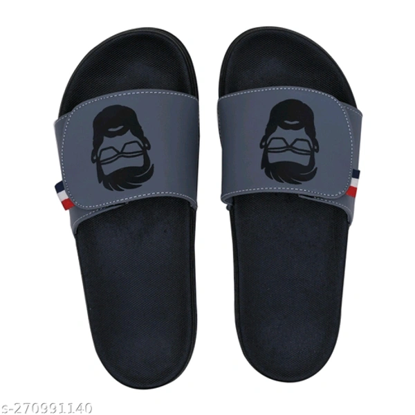 Trendy Flip Flops With Extra Comfortablility And Durability - Black, 6