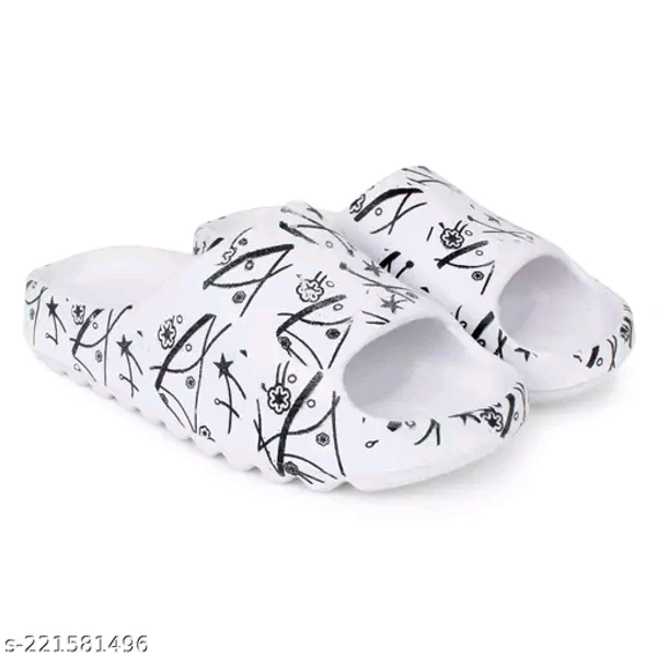 Fancy Lightweight Slidders With Premium Funky Colors - Black, 6