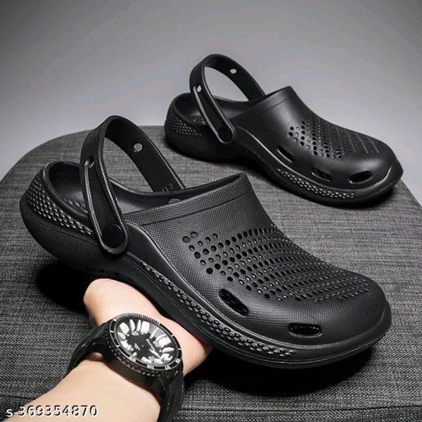 Premium Lightweight Doctor Crocs, With Extra Comfort And Durability  - Black, 9