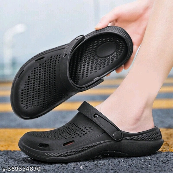 Premium Lightweight Doctor Crocs, With Extra Comfort And Durability  - Black, 9