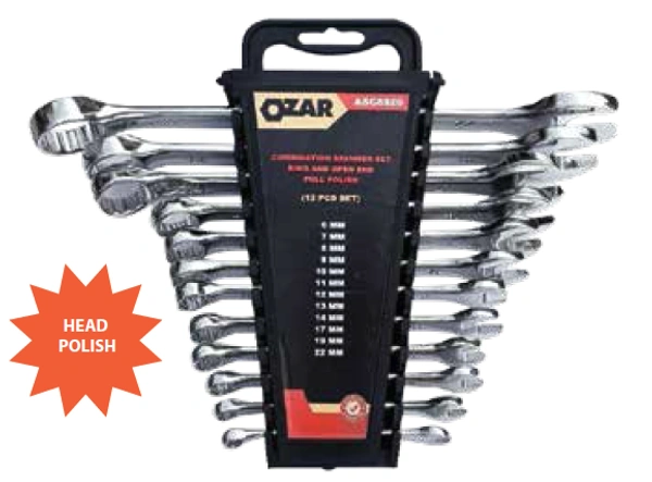 OZAR COMBINATION SPANNER - SET OF 06 Pcs (8,10,12,13,14,17MM) ASC-9247