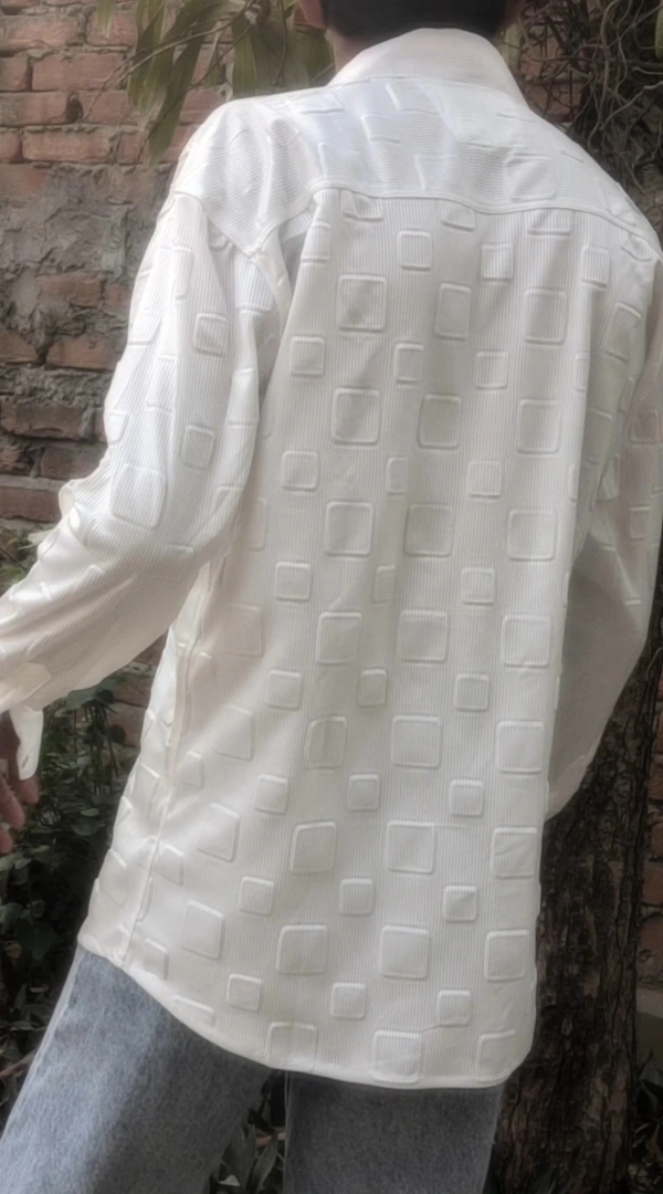 white linen (Partywear) shirts - White, L