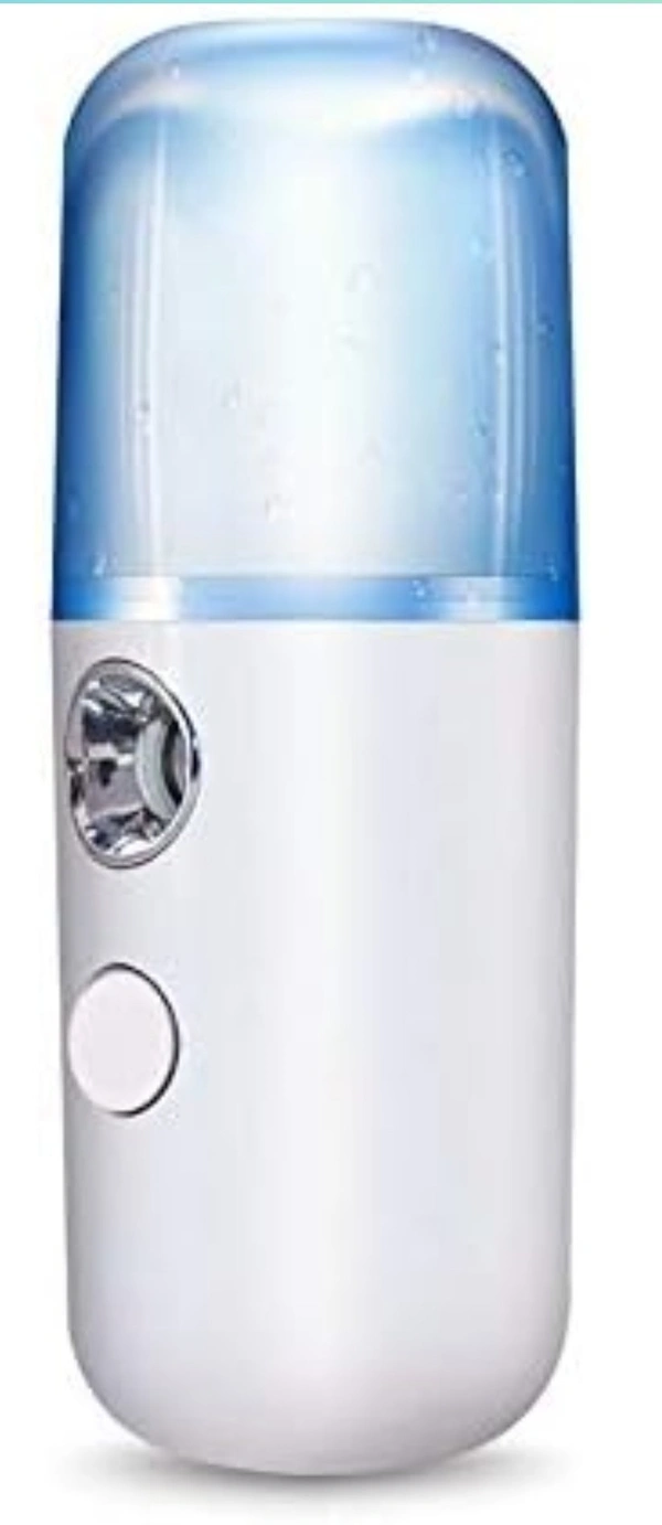 NightCare Mini Nano Mist Sprayer Sanitizer Handy Facial Steamer Face Moisturizing Sprayer Portable Sprayer for Watches Money Phone Sanitizer - White, 30ml