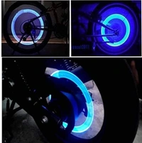 Bike/Bicycle Tyre Led Light Rim Valve Cap Flashing With Motion Sensor Blue (Set Of 2 Pcs) for Car Motorcycles (Bike Led Lights - Harlequin