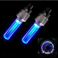 Bike/Bicycle Tyre Led Light Rim Valve Cap Flashing With Motion Sensor Blue (Set Of 2 Pcs) for Car Motorcycles (Bike Led Lights - Harlequin