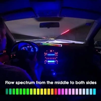 Rhythm RGB Light | RGB Colorful Sound Control Voice Activated Light | Music Ambient LED Lamp Bar for Desktop Car TV -Pack of 1,(Plastic, Black/White)