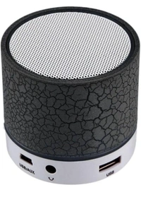 S10 Mini Portable Wireless Bluetooth Speaker with Smart LED Light, for MP3 Music Player,connectivity SD Card, All Smartphone, Multicolor