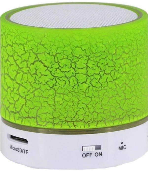 S10 Mini Portable Wireless Bluetooth Speaker with Smart LED Light, for MP3 Music Player,connectivity SD Card, All Smartphone, Multicolor
