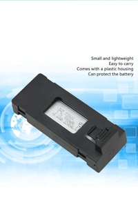 ORGANLY-Drone-Battery-Thermal-Insulation-RC-UAV-Battery-Plug-and-Play-3.7V-1800mAh-with-Propeller-Blades-for- E525-for-P5PRO-for-E88-for-E99PRO - Black
