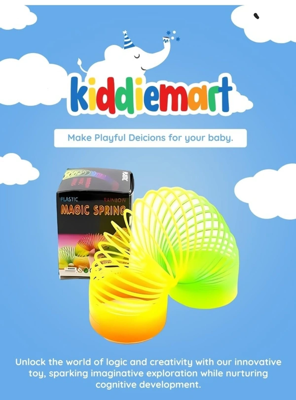 KiddieMart Spring Fun Activity Stress Relief Toy for Kids, Birthday Gift and Decorative Item