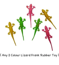  Colourfull (Pack Of 2 Pcs) Lizard Frank Toy Chipkali Fake Rubber Toy, Kid