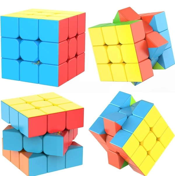 Toy Imagine Smart Activity Magical Cube 3X3X3 Easy|Brainstorming Puzzle Cube|and Smooth Rotation Colorful Cube High Speed Sticker-Less Puzzle Game, Multicolor(Age 6+ Years and Above)
