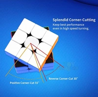 Toy Imagine Smart Activity Magical Cube 3X3X3 Easy|Brainstorming Puzzle Cube|and Smooth Rotation Colorful Cube High Speed Sticker-Less Puzzle Game, Multicolor(Age 6+ Years and Above)