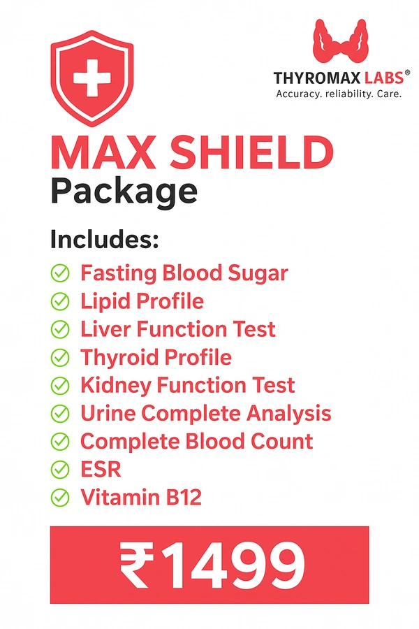 Max Shield Health Checkup Package – Add Protection to Your Wellness at ₹1499