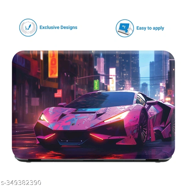 Scotlon_Futuristic car_All Panel_Laptop Skin-182_Pink sports car