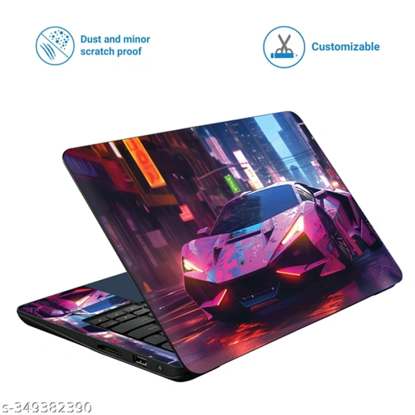 Scotlon_Futuristic car_All Panel_Laptop Skin-182_Pink sports car