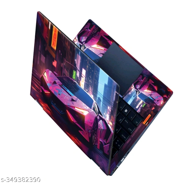 Scotlon_Futuristic car_All Panel_Laptop Skin-182_Pink sports car