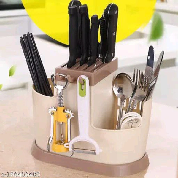Plastic Multi Functional Chopsticks Holder Kitchen's Spoons, Knife & Other Cutlery