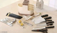Plastic Multi Functional Chopsticks Holder Kitchen's Spoons, Knife & Other Cutlery