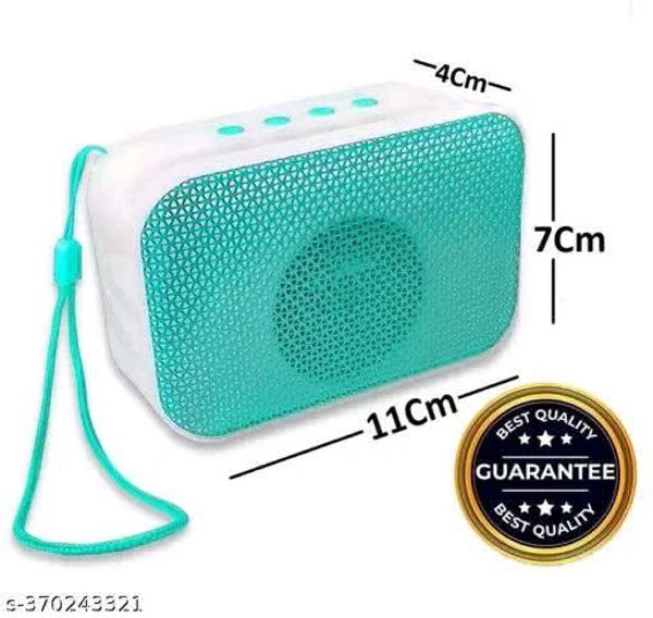 VA WORLD M412SP GRN (Portable Bluetooth Speaker) Dynamic Thunder Sound with High Bass 5 W Bluetooth Speaker 1200mAh Battery (Assorted Colour)