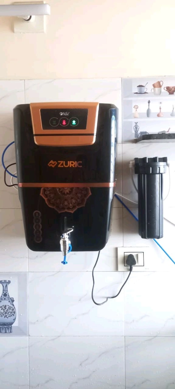 Aqua ZURIC R.O WATER PURIFIER | RO+COPPER+ALKALINE B12 WITH ZINC + UV + UF + TDS CONTROLLER - Black