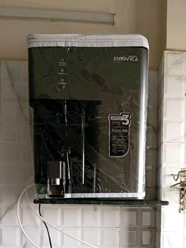 AQUA INNOVICA RO WATER PURIFIER | RO+COPPER, ALKALINE B12 & ZINC+ UV+TDS CONTROLLER - STEEL GREY (RIVAH SERIES)