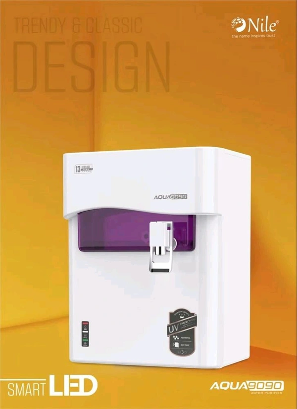 AQUA 9090 RO WATER PURIFIER | RO+COPPER, ALKALINE B12 & ZINC+ UV+ UF+ TDS CONTROLLER - PURPLE