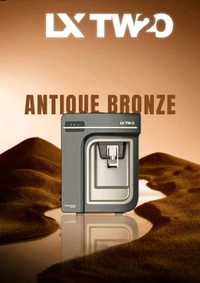 LX TW2O TITANIUM SERIES R.O WATER PURIFIER | RO+COPPER, ALKALINE B12 WITH ZINC+TDS CONTROLLER - ANTIQUE BRONZE